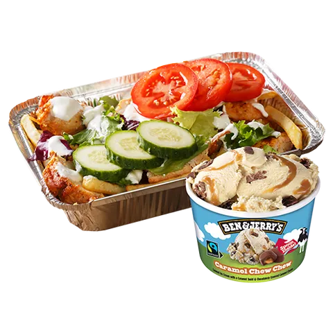 Kapsalon döner groot met Ben & Jerry's 100ml