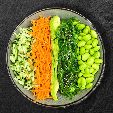 Vegan poké bowl