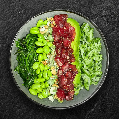 Crispy tuna poké bowl