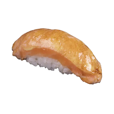Flamed sake mayo nigiri