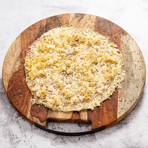 Pannenkoek ham kaas ei