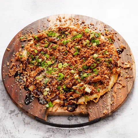 Pannenkoek teriyaki kip