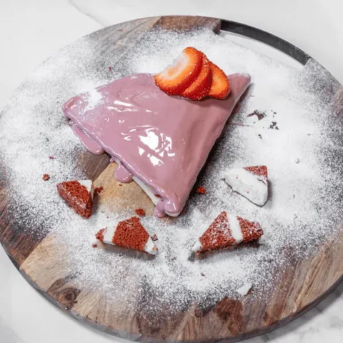 Crêpe red velvet