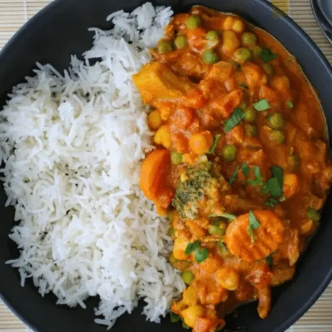 Mix veg curry bowl