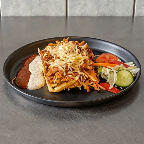 Kapsalon met halal kip