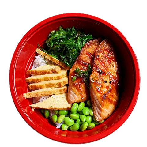 Grilled salmon bowl