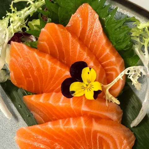 Salmon sashimi