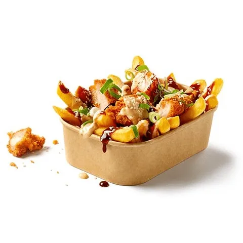 Asian BBQ style loaded fries