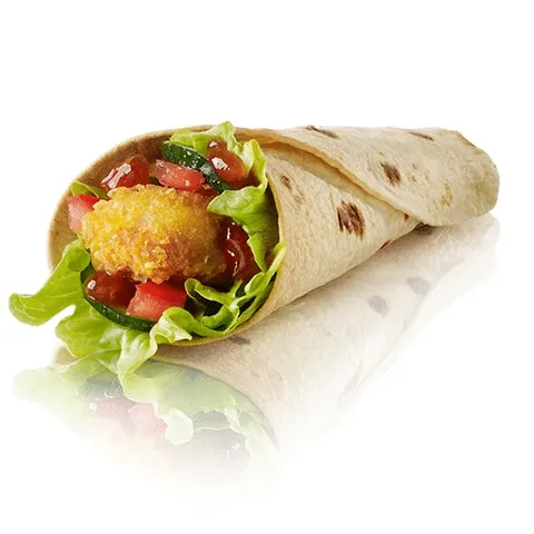 Sweet chili chicken wrap