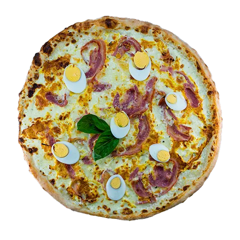 Pizza carbonara