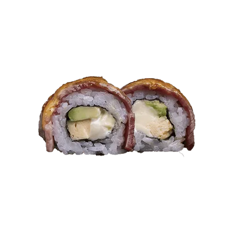 Flamed sake maki 2 stuks