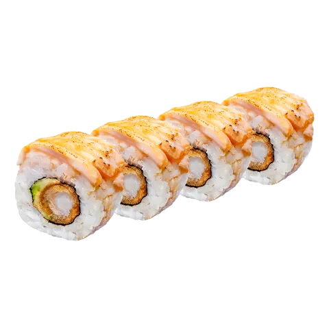 Flamed dragon roll