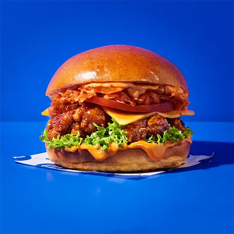 Veg kimchi nochicken cheese bun