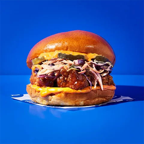 Gochu chicken coleslaw bun