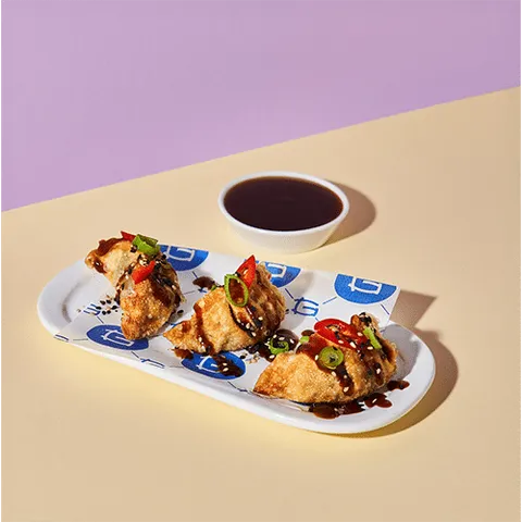 Vegan fried mandu veggies 'n tofu