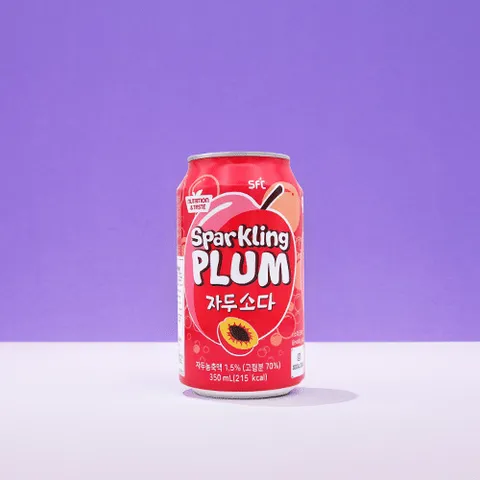 Sparkling plum soda