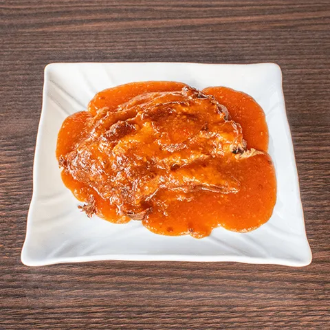 Babi pangang met pikante saus