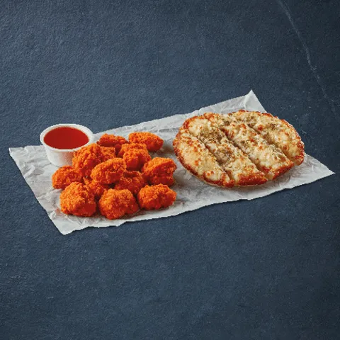 Double tasty snackbox: Garlic Bread & Chicken Pops