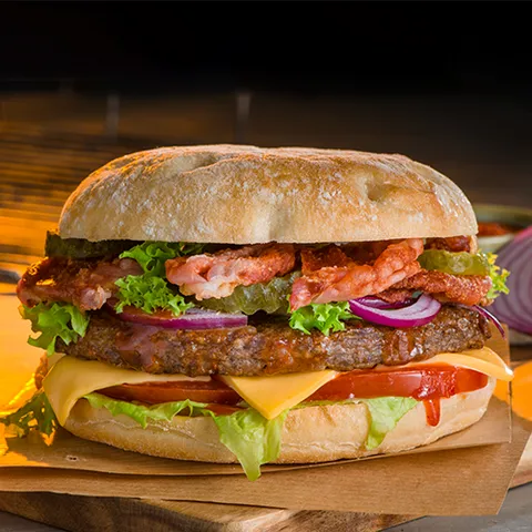BBQ bacon burger los