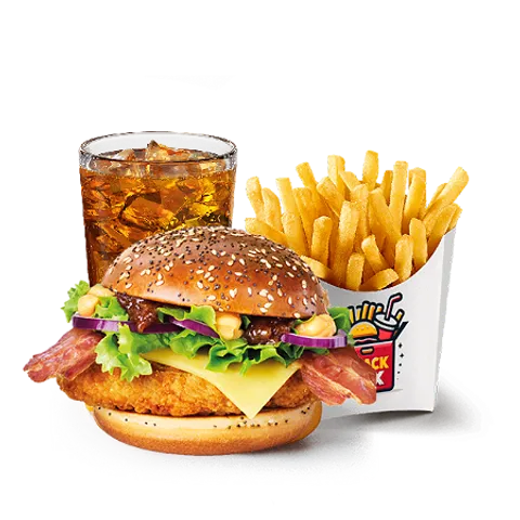 Crispy Chicken Honey Mustard Voordeelmenu
