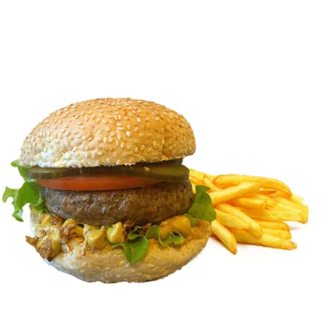 American classic burger meal