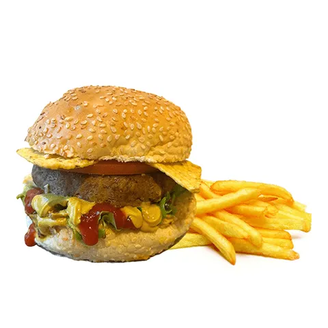 Classic Tex Mex burger meal