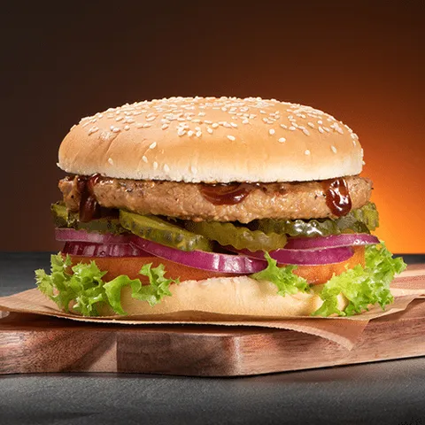 American style classic chicken burger