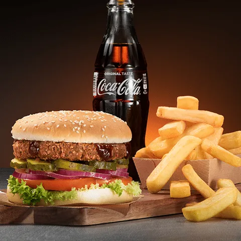 American style classic burger menu