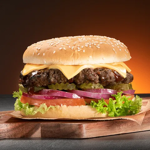 Cheese beefburger