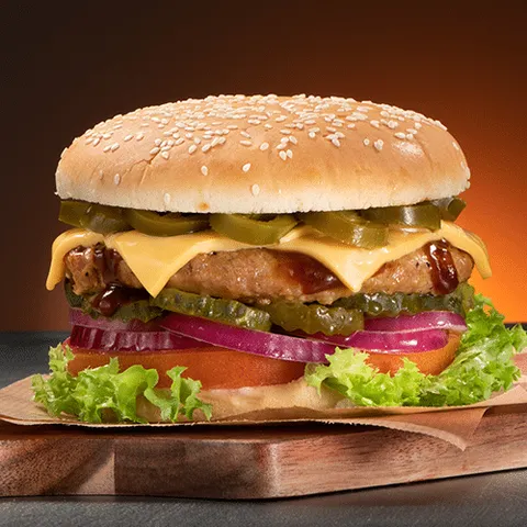 Mexican style chicken burger
