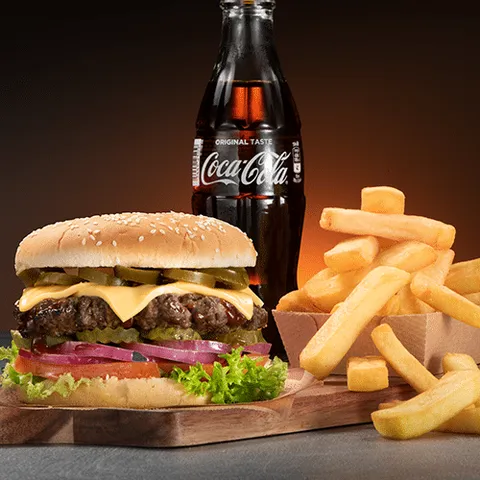 Mexican style beefburger menu