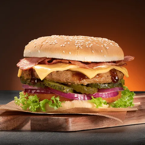 BBQ bacon chicken burger