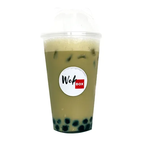 Honeydew melon milk tea