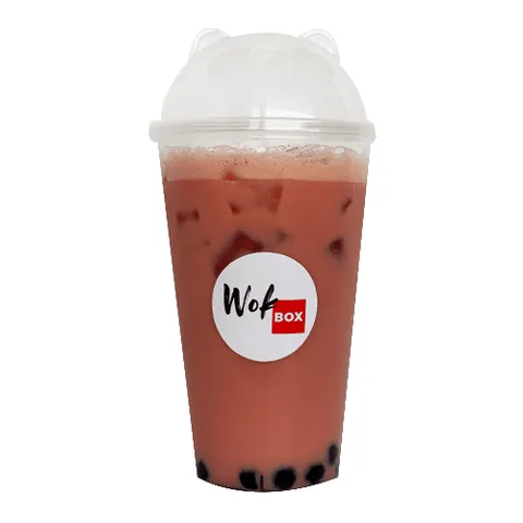 Strawberry pink milk tea