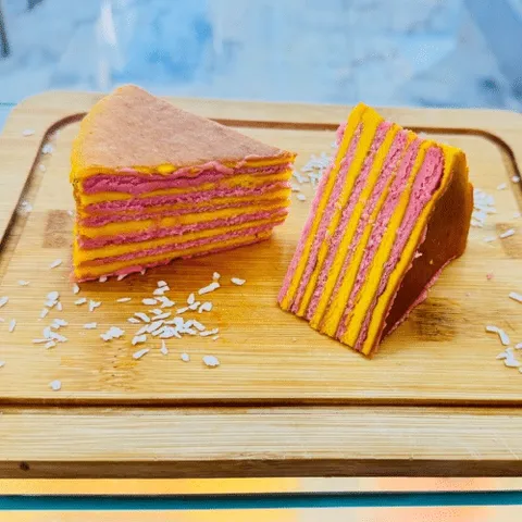 Spekkoek mango/passievrucht