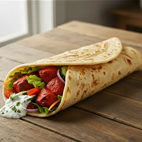 Paratha Roll Tandoori Chicken