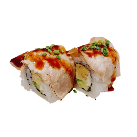 Flamed beef maki