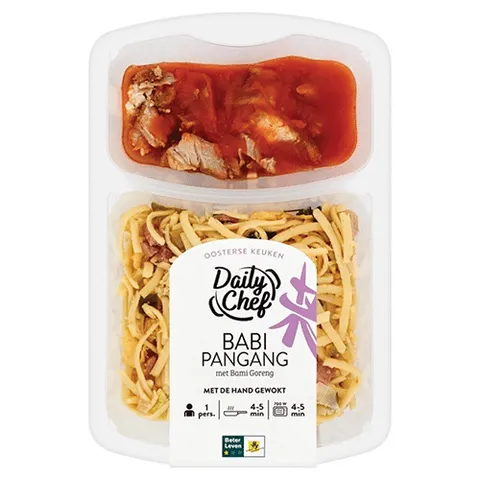 Daily Chef babi pangang met bami goreng 450 gram