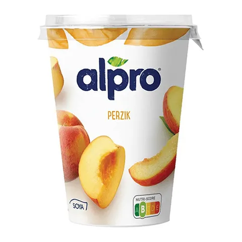 Alpro plantaardige yoghurt perzik 500 gram