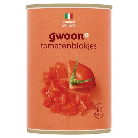 Gwoon tomatenblokjes 400 gram