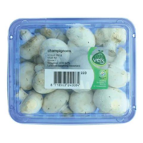 Witte champignons 250 gram