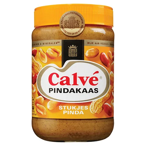 Calvé pindakaas met stukjes noot 650 gram