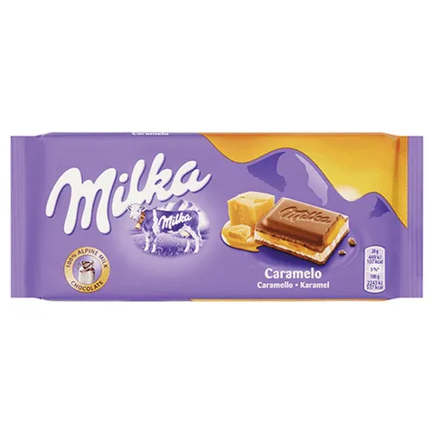 Milka tablet caramel 100 gram