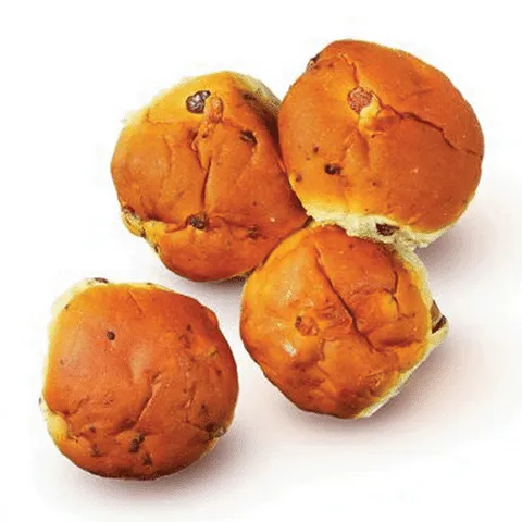 Ambachtelijke Bakker krentenbol 4 stuks