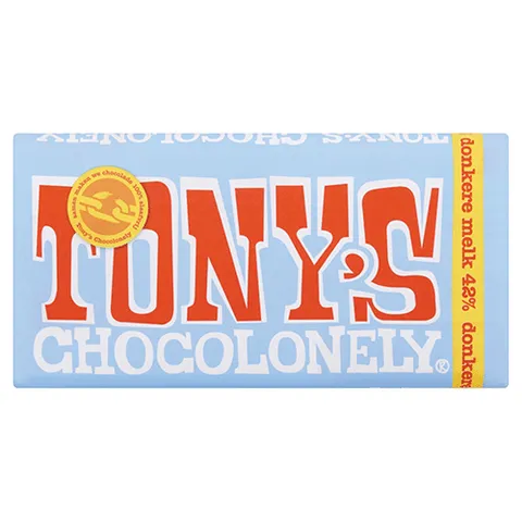 Tony's chocolonely donkere melk 180 gram