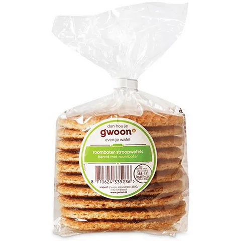 Gwoon roomboter stroopwafels 480 gram