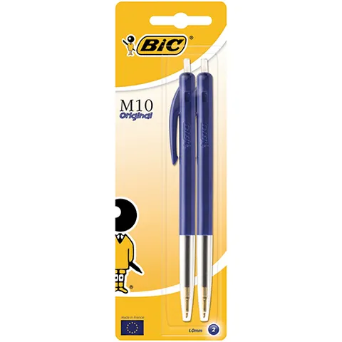 Bic pennen blauw 2 stuks
