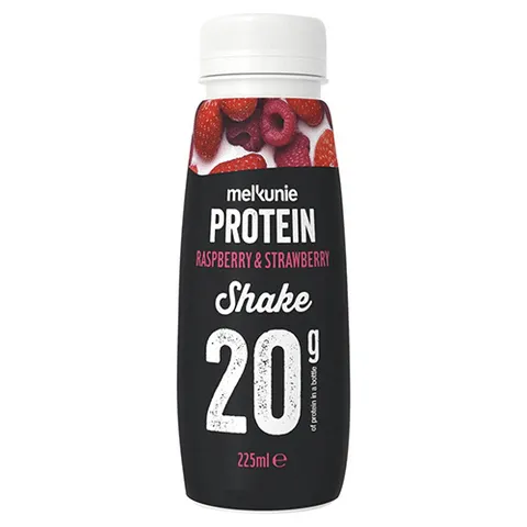 Melkunie protein shake aardbei framboos 225ml
