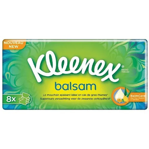Kleenex zakdoekjes balsem 8 stuks