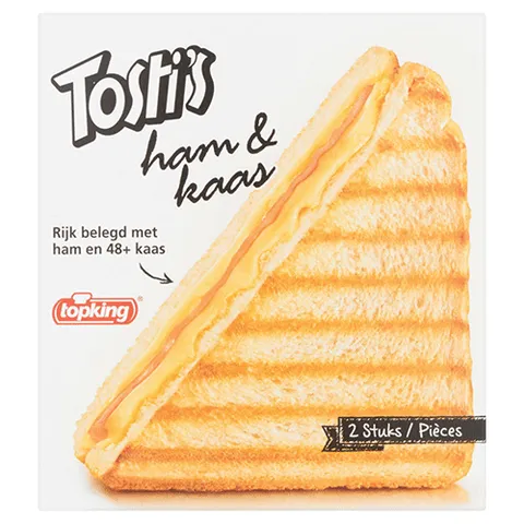 Top King tosti ham/kaas 2 stuks